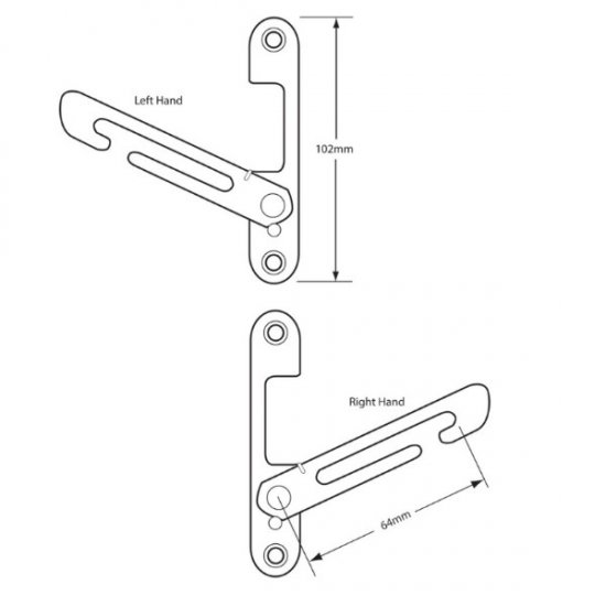 Mila Enhanced UPVC Window Restrictor Catch